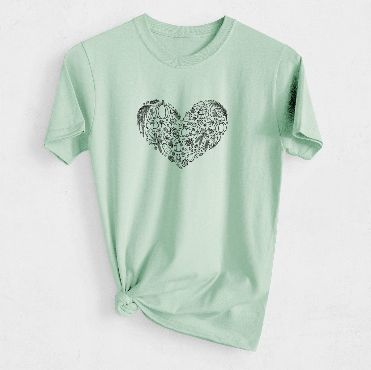 Heart Full of Fall - Heavyweight Men&#39;s 100% Organic Cotton Tee