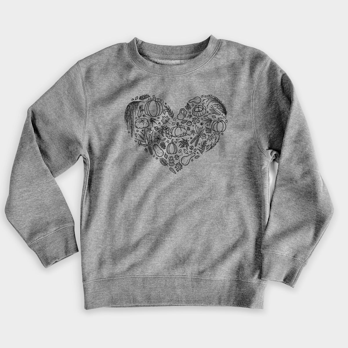 Heart Full of Fall - Youth Lightweight Crewneck Sweatshirt