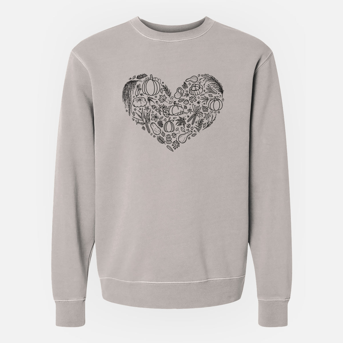 Heart Full of Fall - Unisex Pigment Dyed Crew Sweatshirt