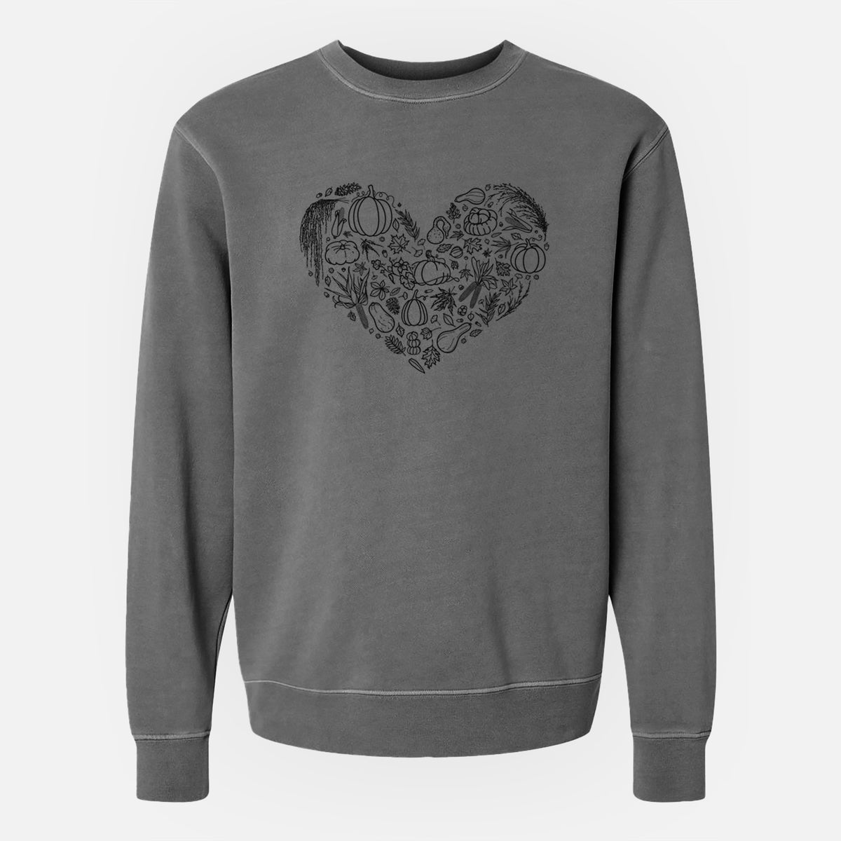 Heart Full of Fall - Unisex Pigment Dyed Crew Sweatshirt