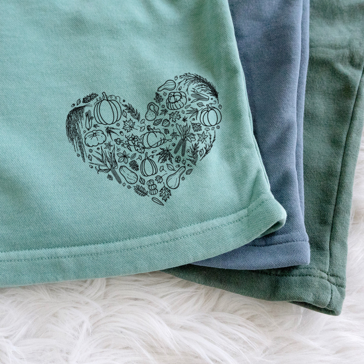 Heart Full of Fall - Unisex Pigment Dyed Shorts