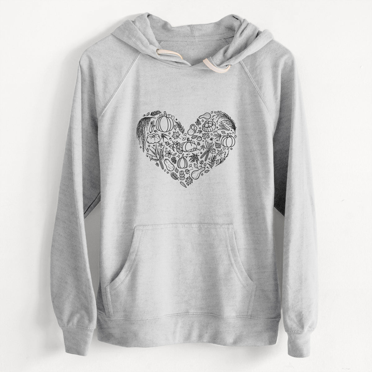 CLEARANCE - Heart Full of Fall  - Unisex Slim Fit Loopback Terry Hoodie