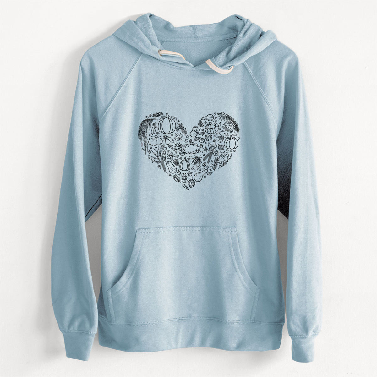 CLEARANCE - Heart Full of Fall  - Unisex Slim Fit Loopback Terry Hoodie