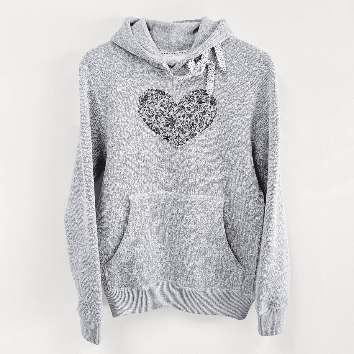 Heart Full of Autumn Leaves - Knit Hoodie