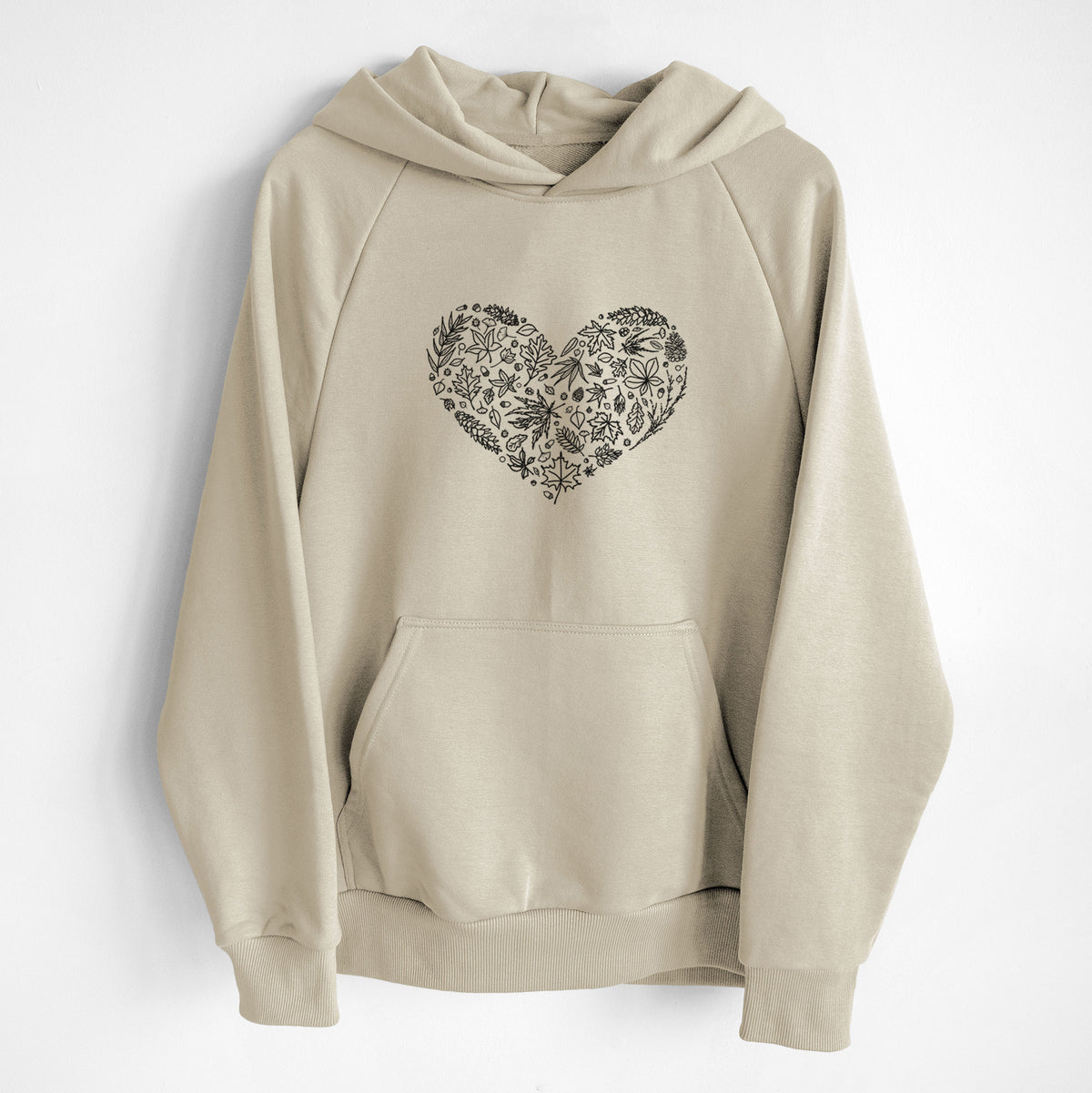 Heart Full of Autumn Leaves - UltraLuxe Heavyweight French Terry Hoodie