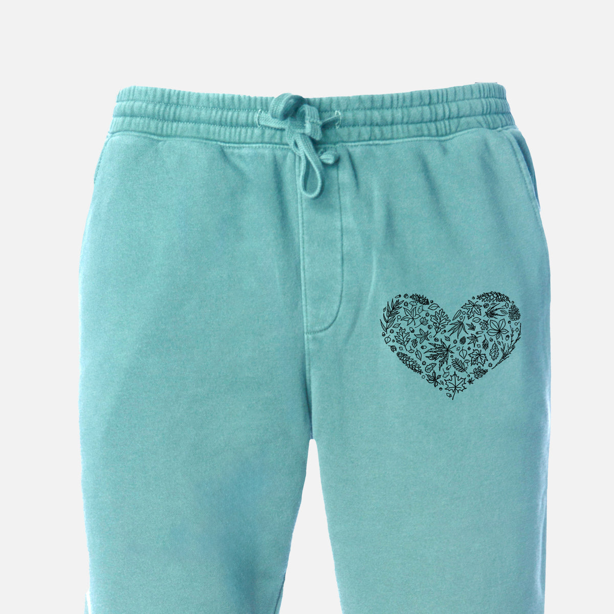 Heart Full of Autumn Leaves - Unisex Pigment Dyed Sweatpants