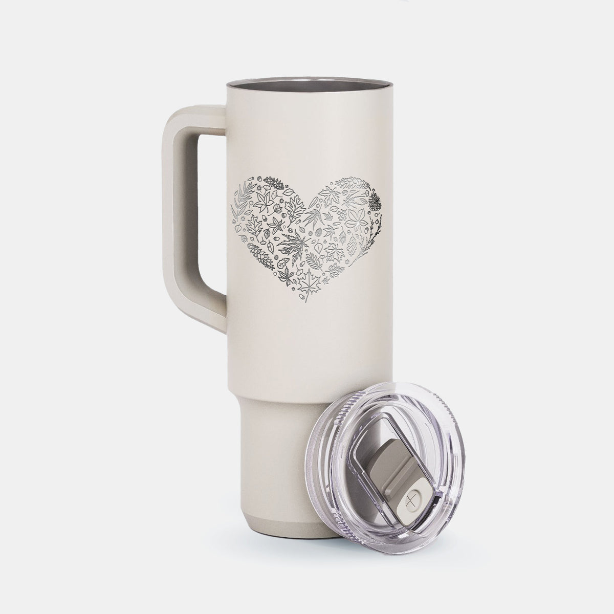 Heart Full of Autumn Leaves - 40oz Skinny Recharge Tumbler