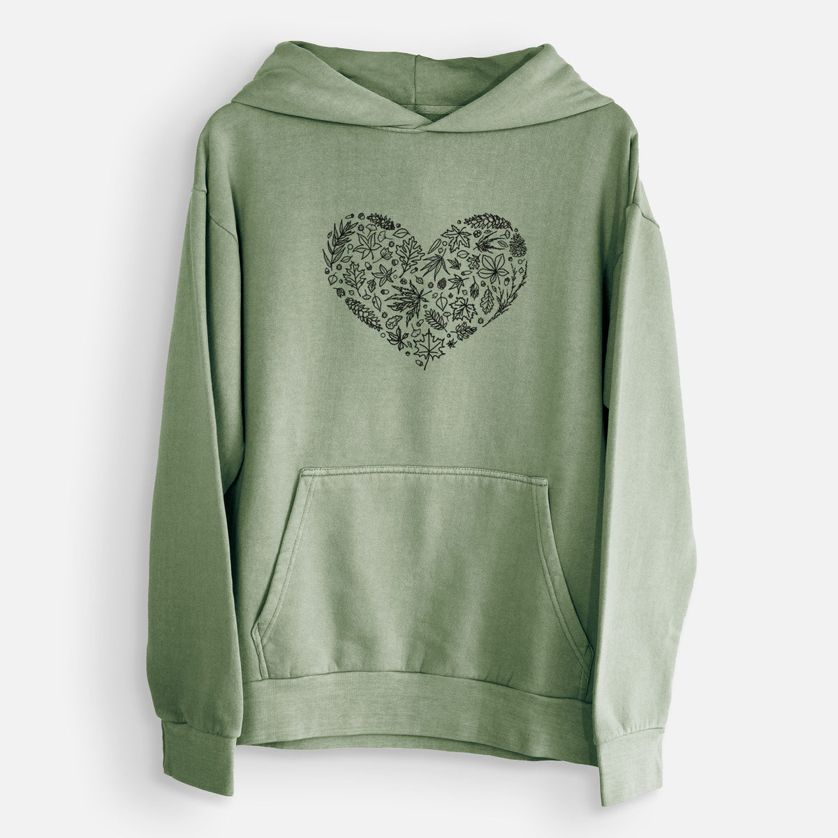 Heart Full of Autumn Leaves  - Urban Heavyweight Hoodie