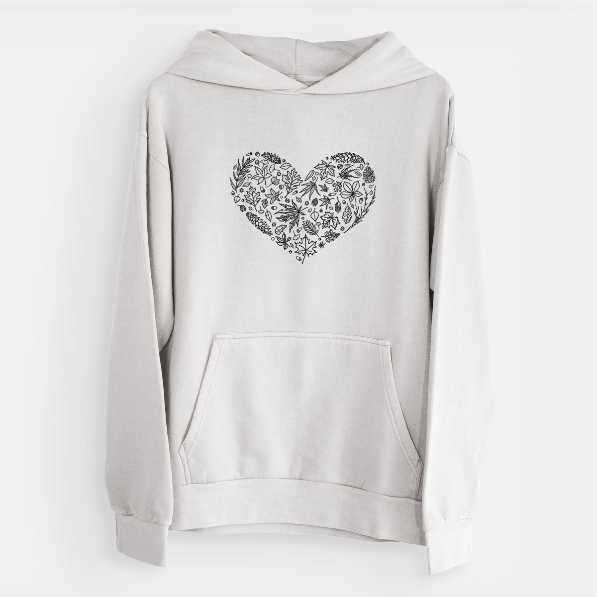 Heart Full of Autumn Leaves  - Urban Heavyweight Hoodie