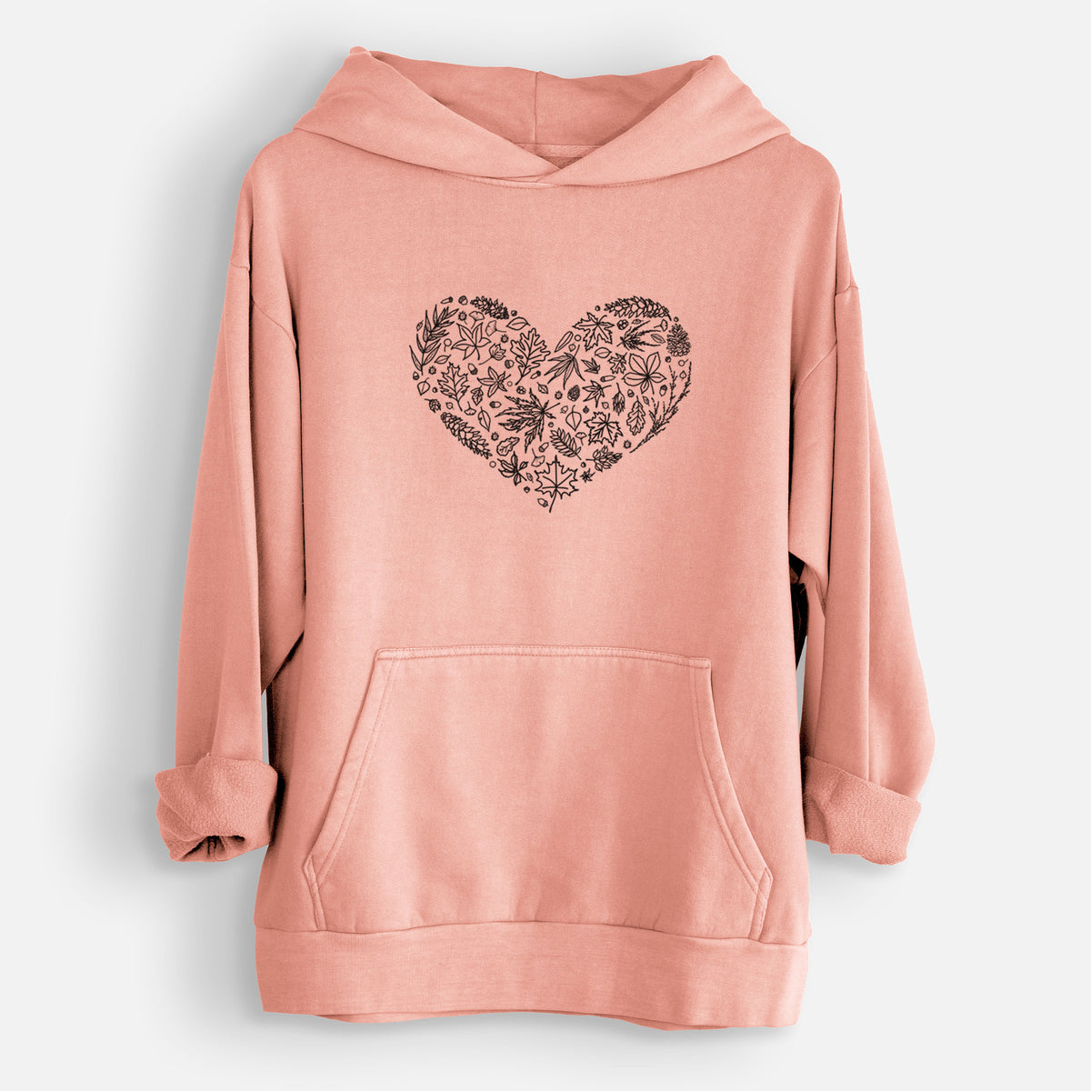 Heart Full of Autumn Leaves  - Urban Heavyweight Hoodie