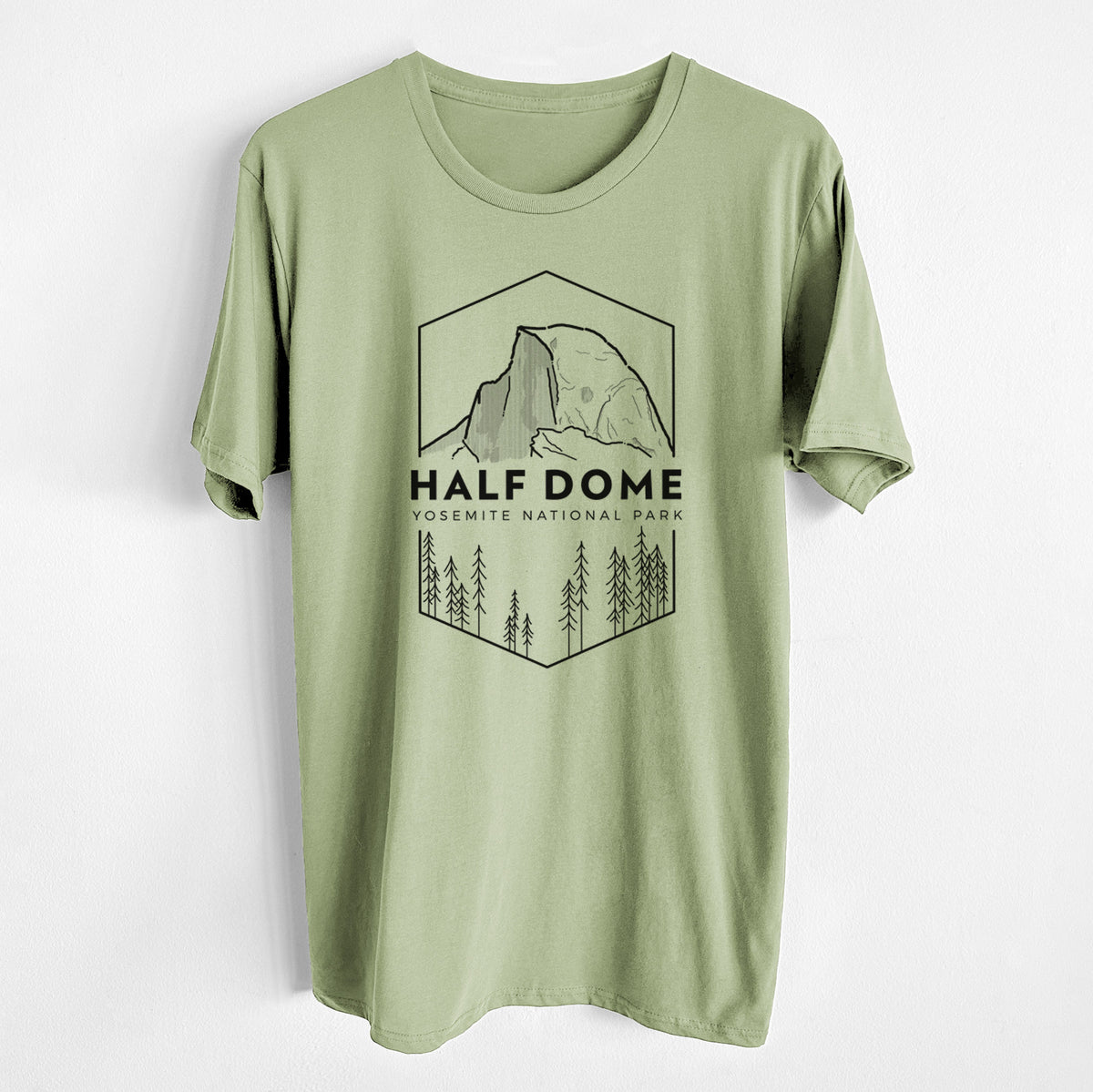 CLOSEOUT - Half Dome - Yosemite National Park - Unisex Crewneck - Made in USA - 100% Organic Cotton