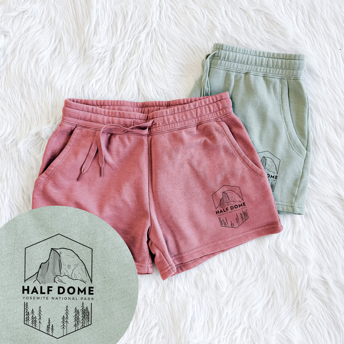 Half Dome - Yosemite National Park - Women&#39;s Cali Wave Shorts