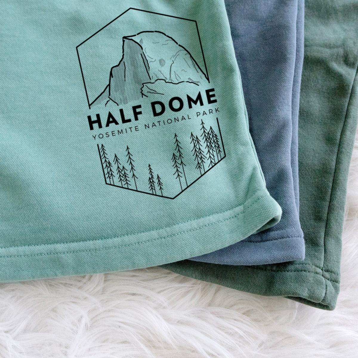 Half Dome - Yosemite National Park - Unisex Pigment Dyed Shorts