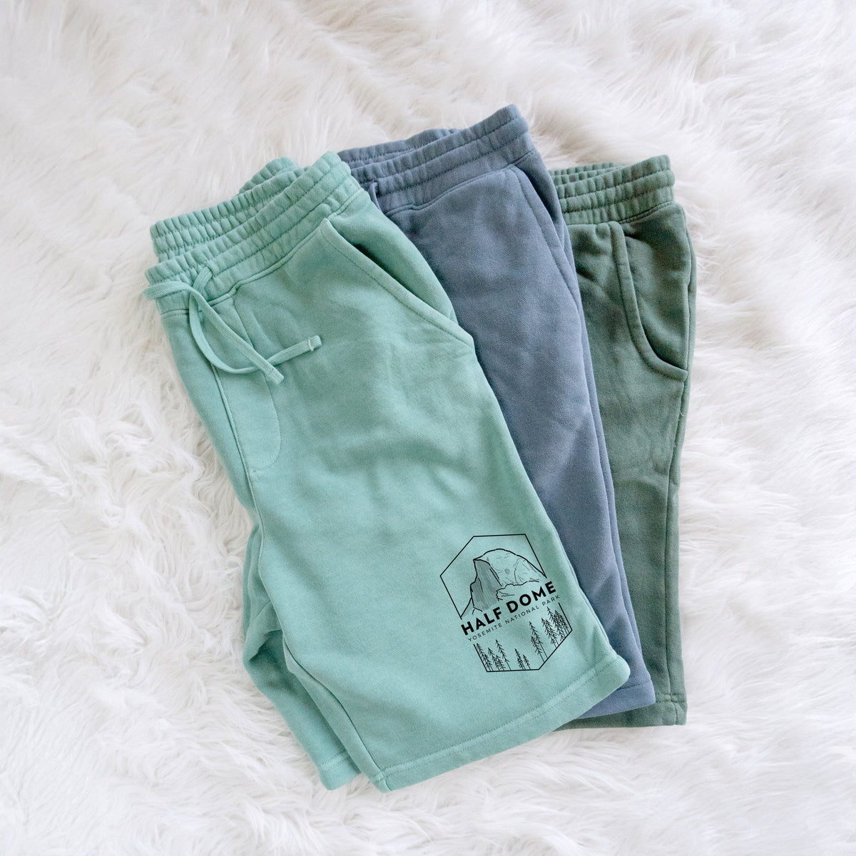 Half Dome - Yosemite National Park - Unisex Pigment Dyed Shorts