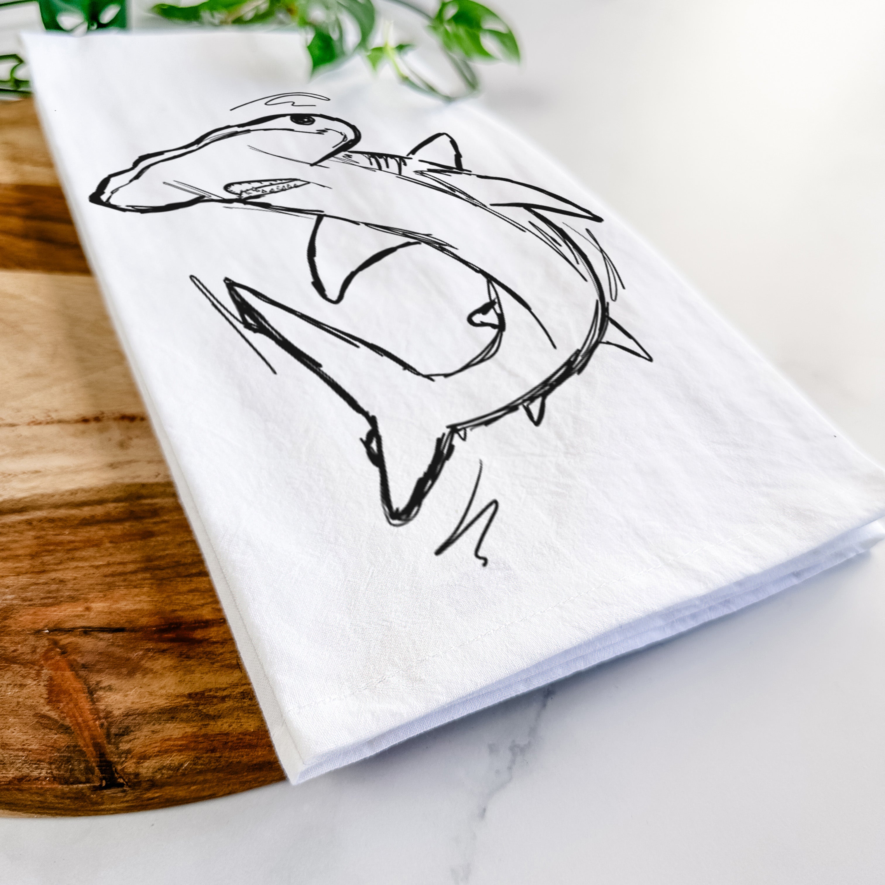Hammerhead Shark Tea Towel
