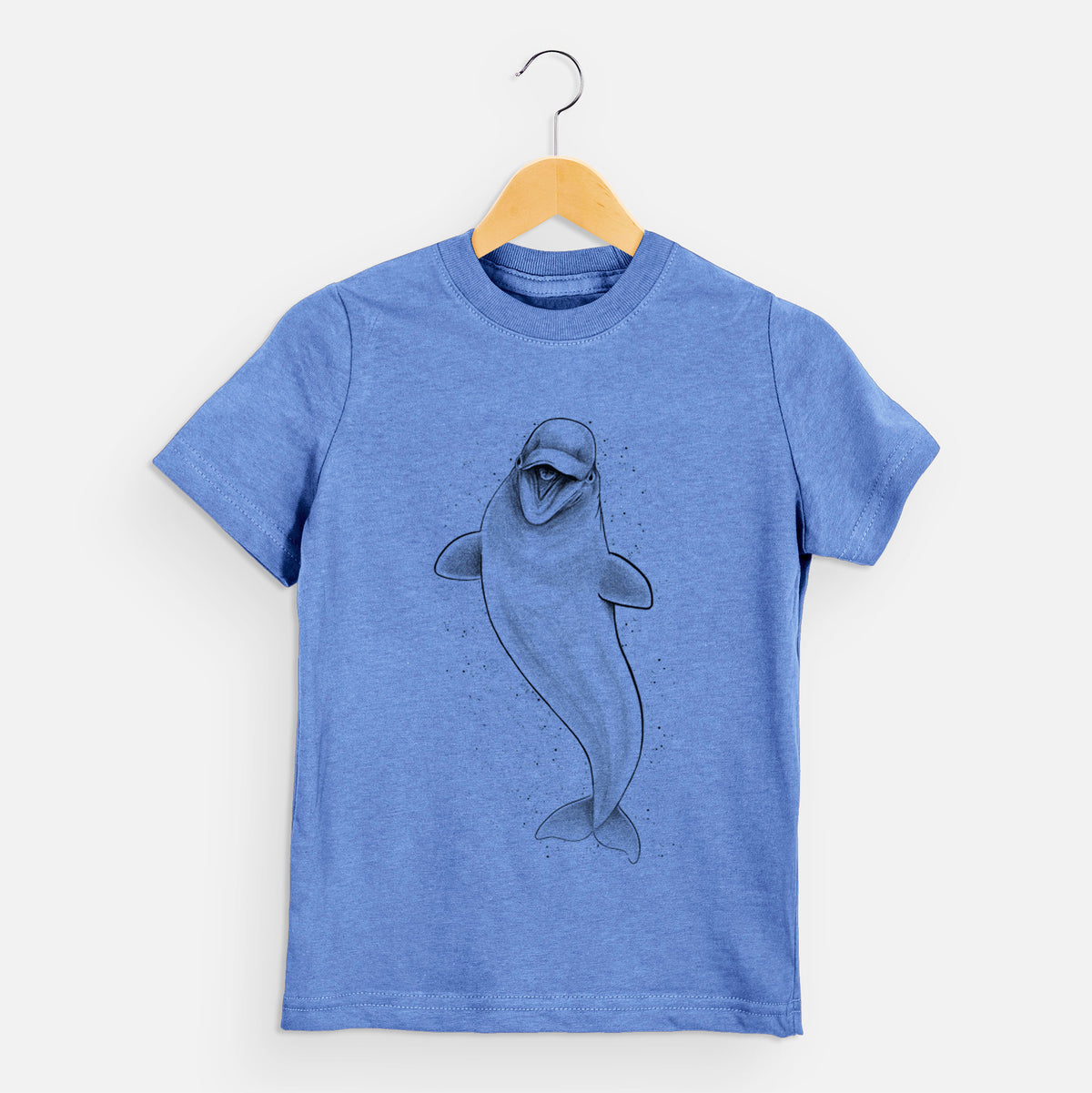 Happy Beluga Whale - Delphinapterus leucas - Kids Shirt