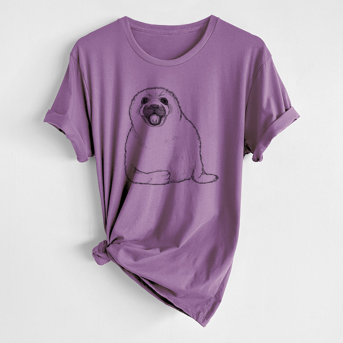 CLOSEOUT - Harp Seal Pup - Pagophilus groenlandicus - Unisex Crewneck - Made in USA - 100% Organic Cotton