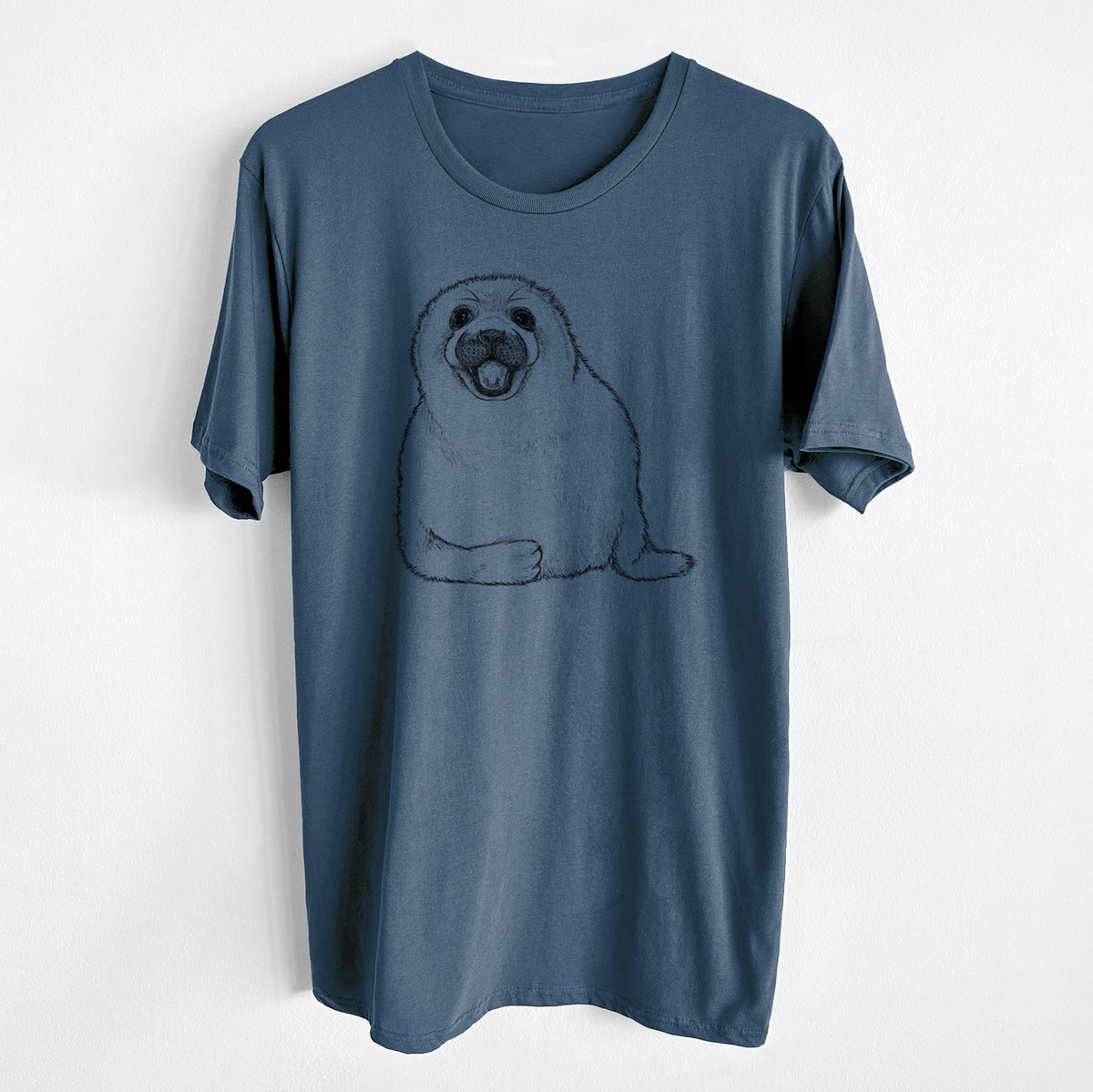 CLOSEOUT - Harp Seal Pup - Pagophilus groenlandicus - Unisex Crewneck - Made in USA - 100% Organic Cotton