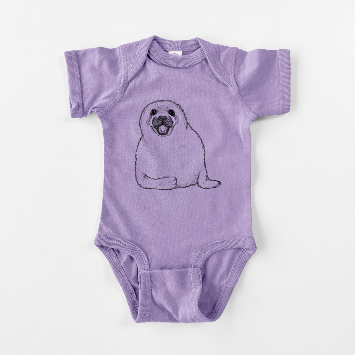 Harp Seal Pup - Pagophilus groenlandicus - Baby Fine Jersey Bodysuit