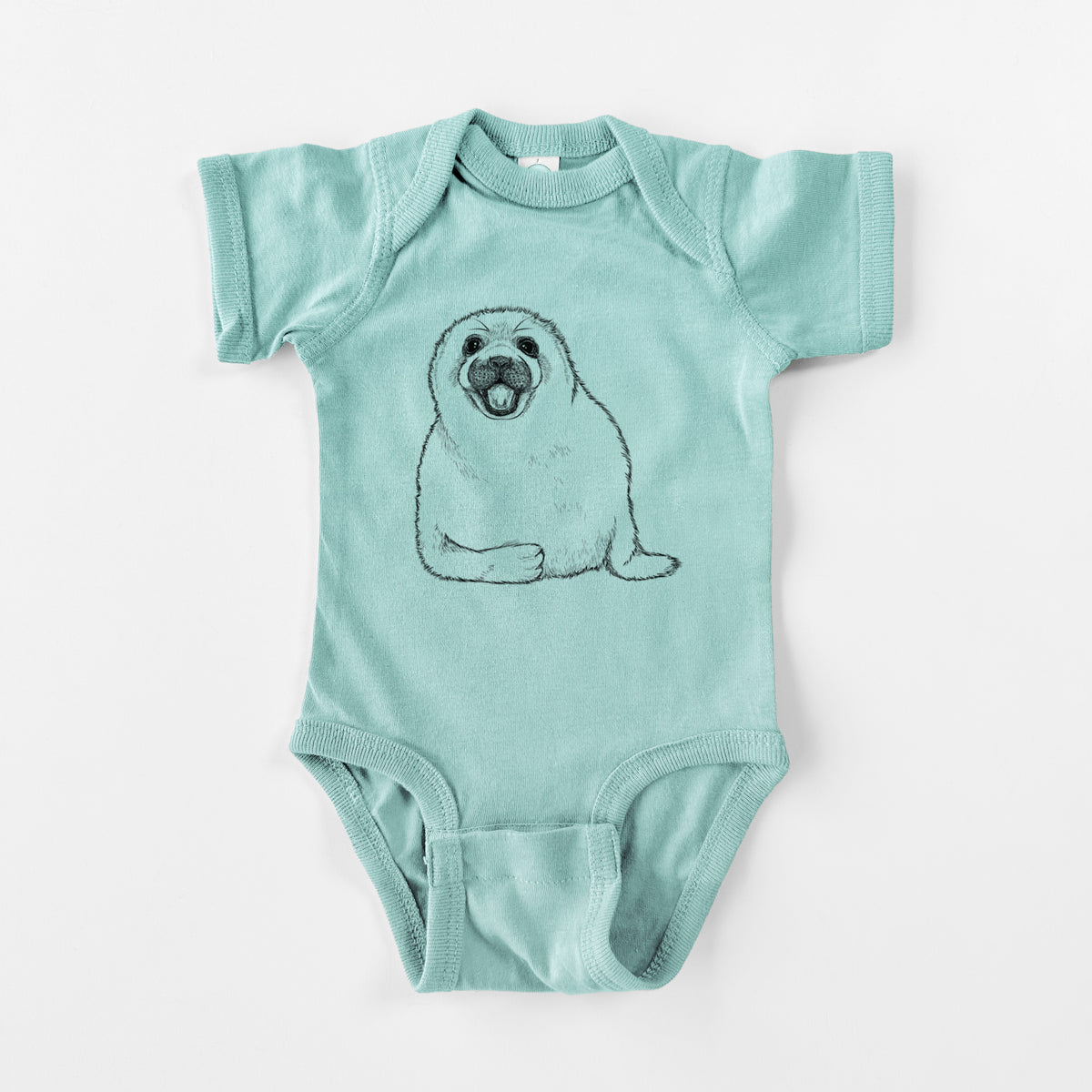 Harp Seal Pup - Pagophilus groenlandicus - Baby Fine Jersey Bodysuit