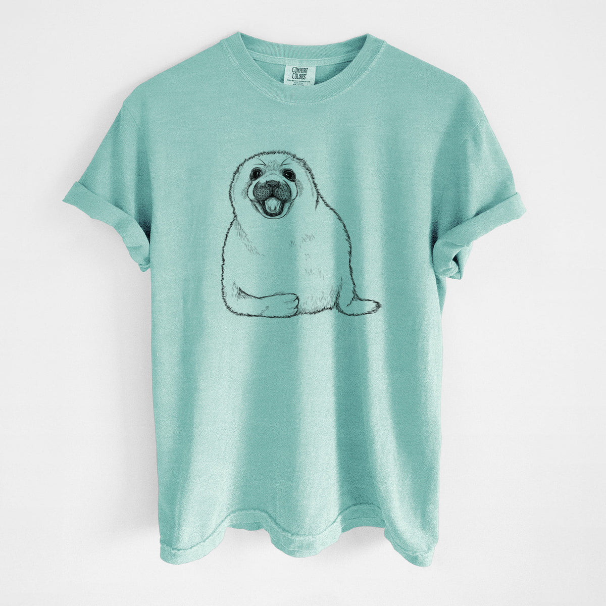 Harp Seal Pup - Pagophilus groenlandicus - Unisex Comfort Colors Garment-Dyed Heavyweight T-shirt