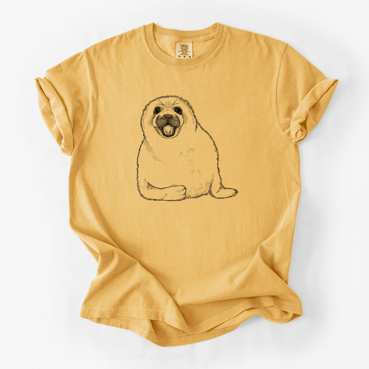 Harp Seal Pup - Pagophilus groenlandicus - Unisex Comfort Colors Garment-Dyed Heavyweight T-shirt