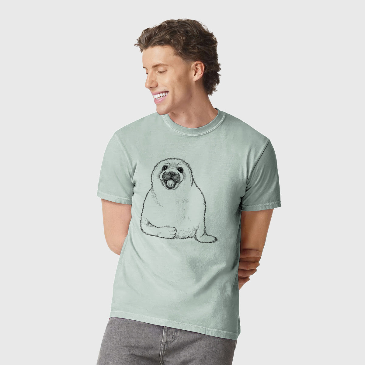 Harp Seal Pup - Pagophilus groenlandicus - Unisex Comfort Colors Garment-Dyed Heavyweight T-shirt