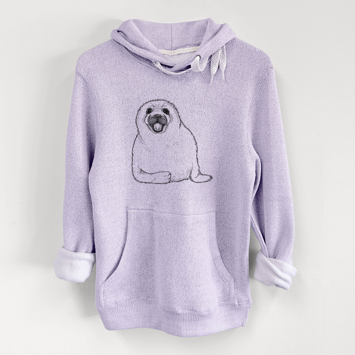 Harp Seal Pup - Pagophilus groenlandicus - Knit Hoodie