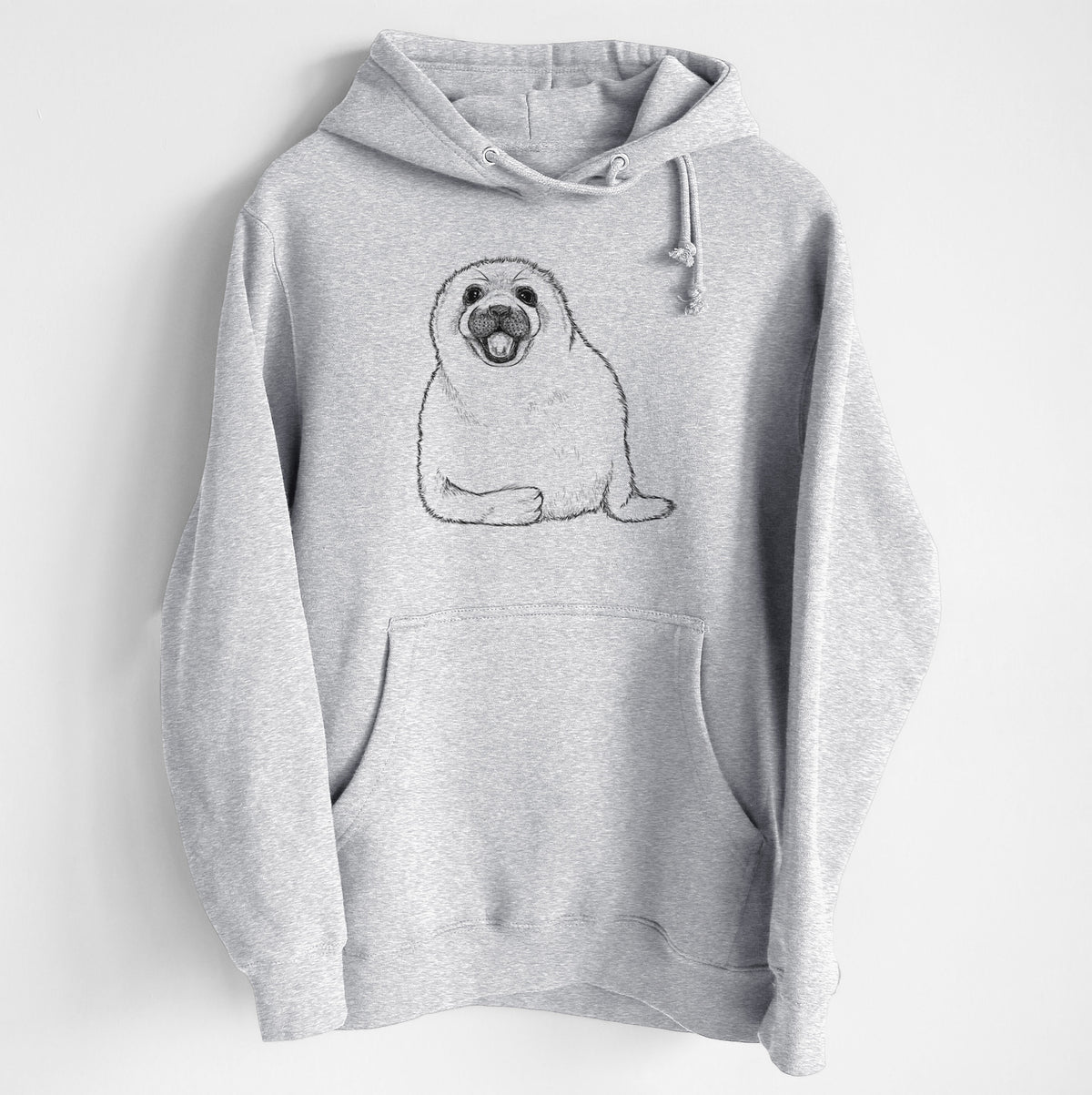 Harp Seal Pup - Pagophilus groenlandicus - Heavyweight Fleece Hoodie