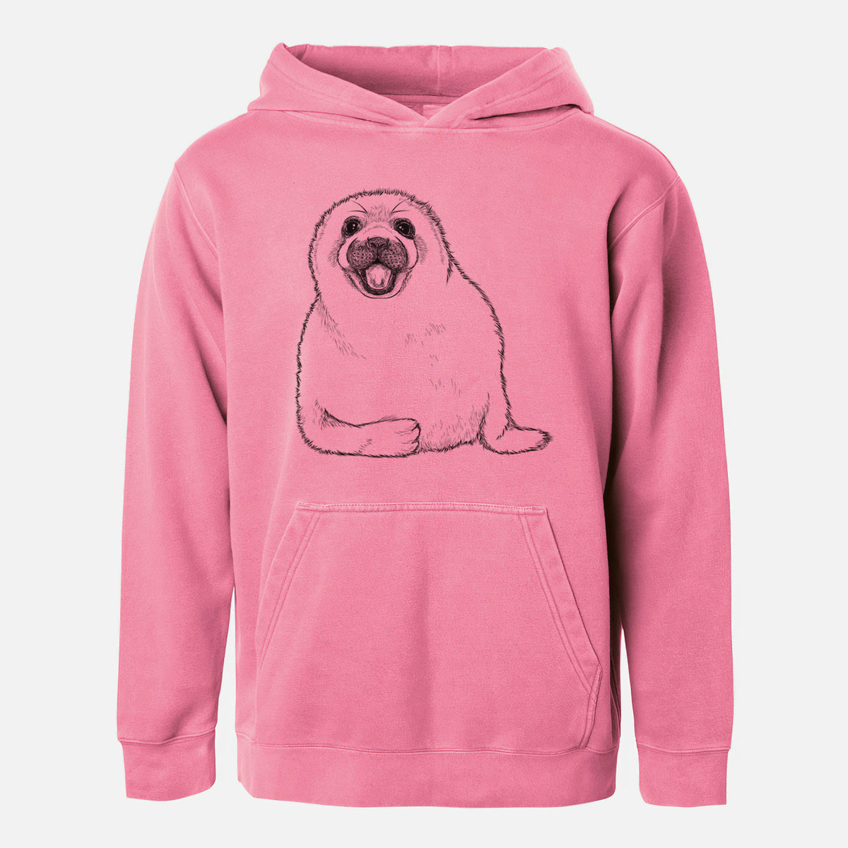 Harp Seal Pup - Pagophilus groenlandicus - Youth Pigment Dyed Hoodie