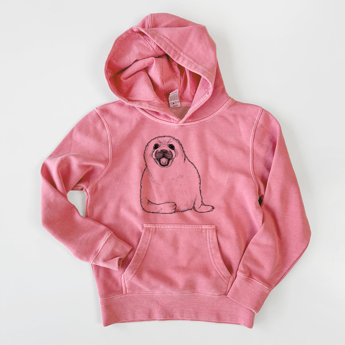Harp Seal Pup - Pagophilus groenlandicus - Youth Pigment Dyed Hoodie