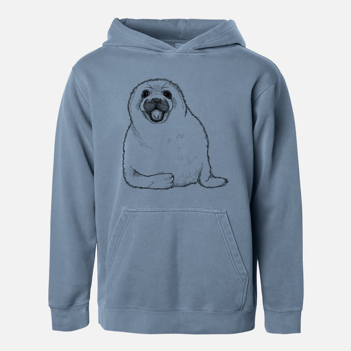 Harp Seal Pup - Pagophilus groenlandicus - Youth Pigment Dyed Hoodie