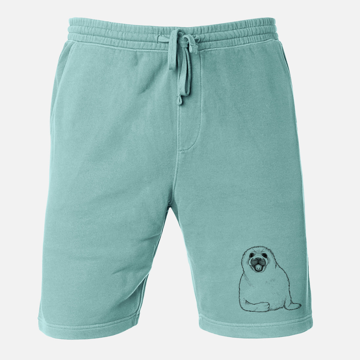 Harp Seal Pup - Pagophilus groenlandicus - Unisex Pigment Dyed Shorts