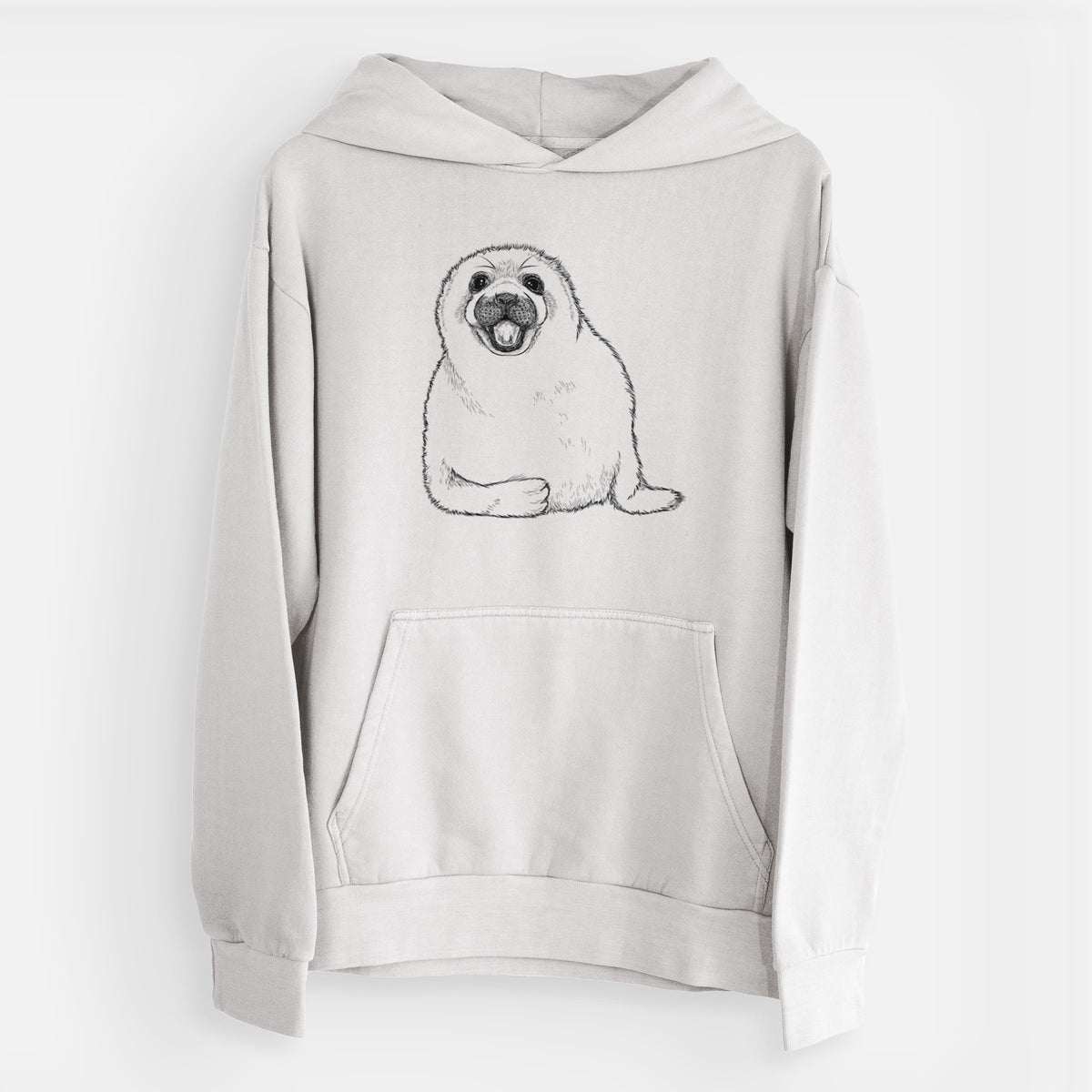 Harp Seal Pup - Pagophilus groenlandicus  - Urban Heavyweight Hoodie