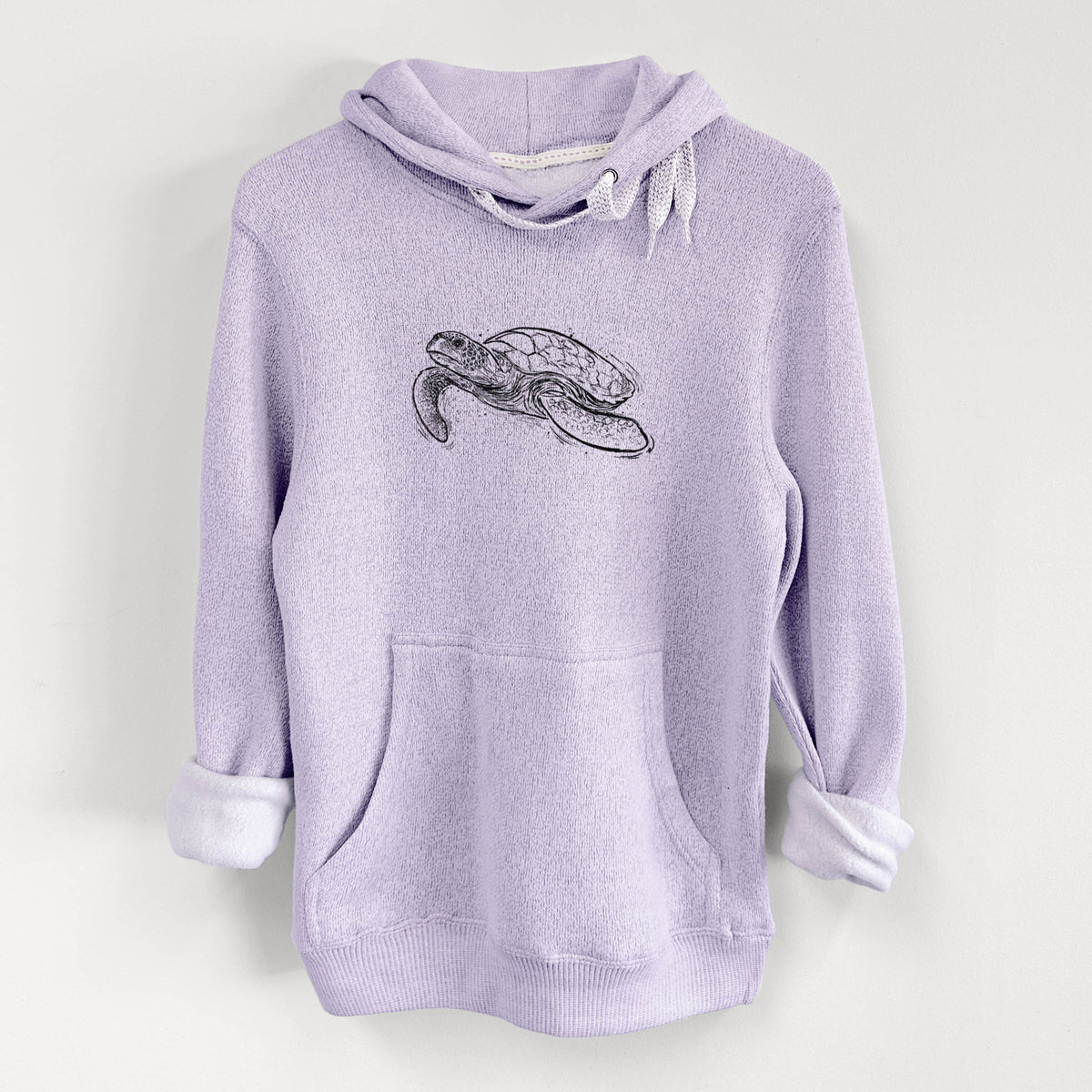 Hawksbill Sea Turtle - Eretmochelys imbricata - Knit Hoodie