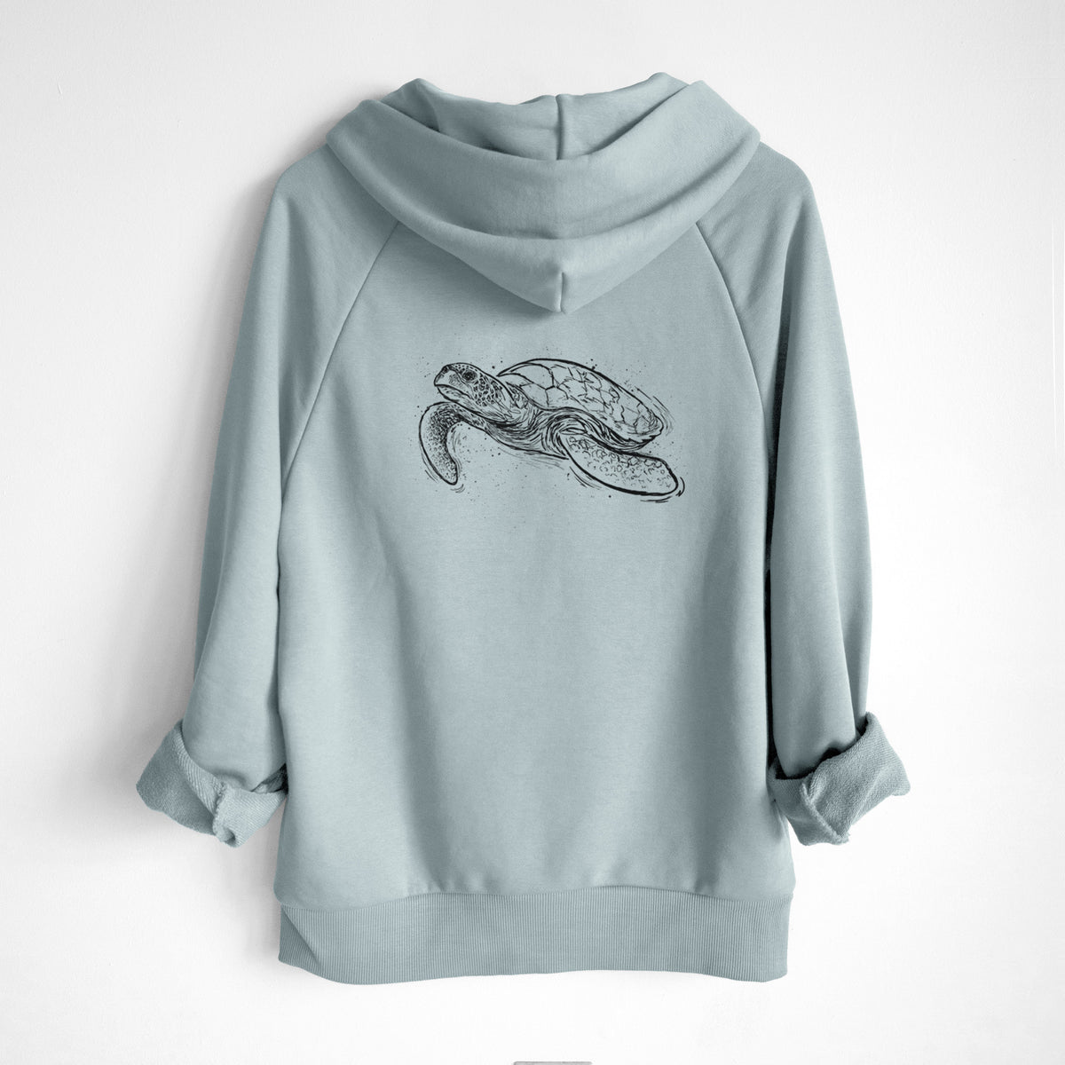 Hawksbill Sea Turtle - Eretmochelys imbricata - UltraLuxe Heavyweight French Terry Hoodie