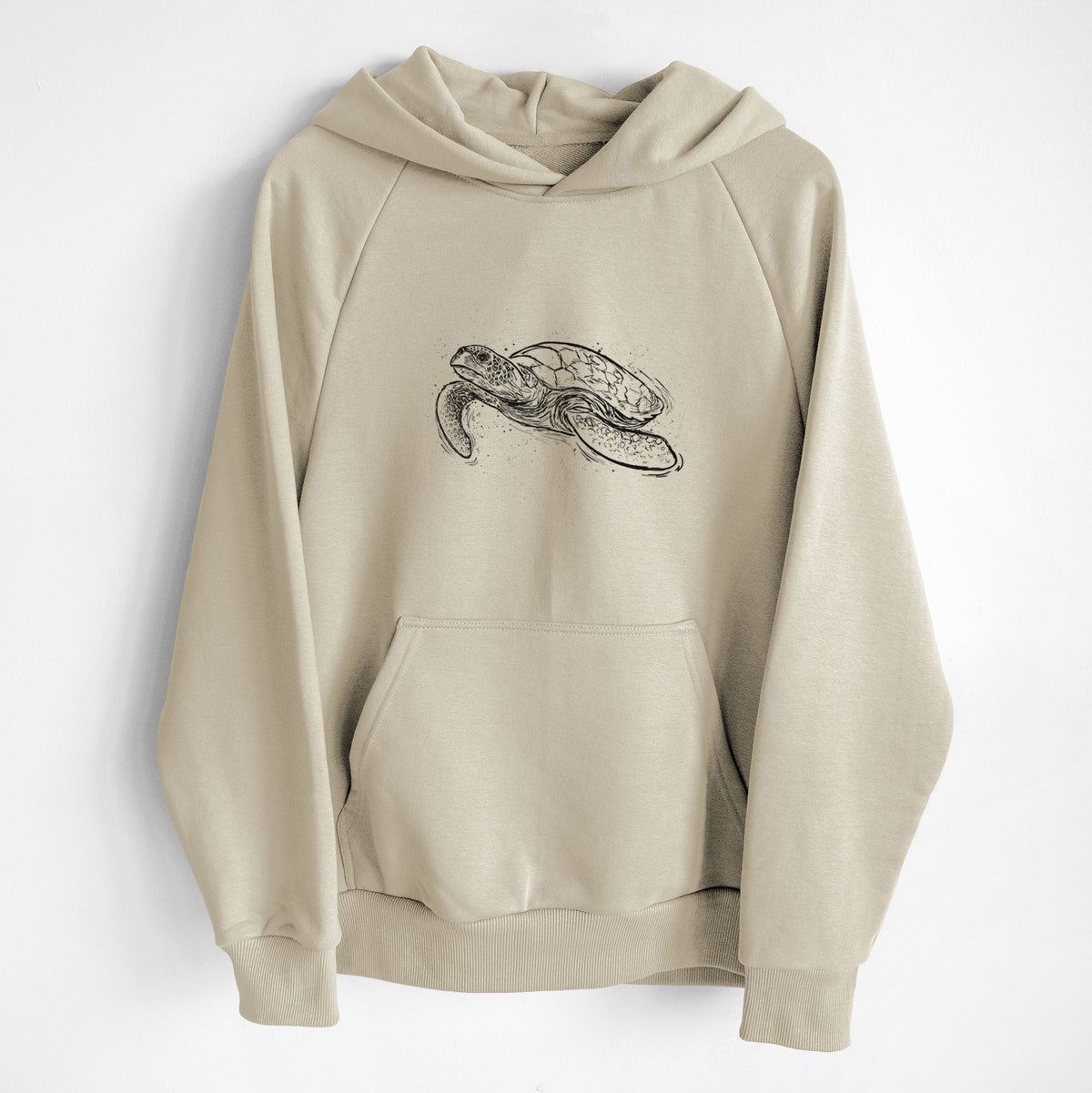 Hawksbill Sea Turtle - Eretmochelys imbricata - UltraLuxe Heavyweight French Terry Hoodie