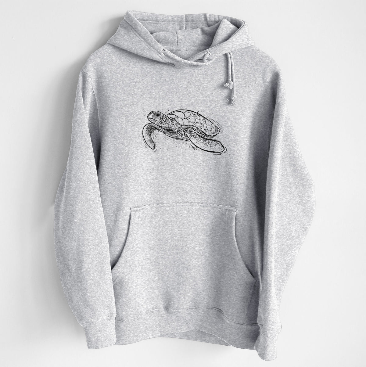 Hawksbill Sea Turtle - Eretmochelys imbricata - Heavyweight Fleece Hoodie