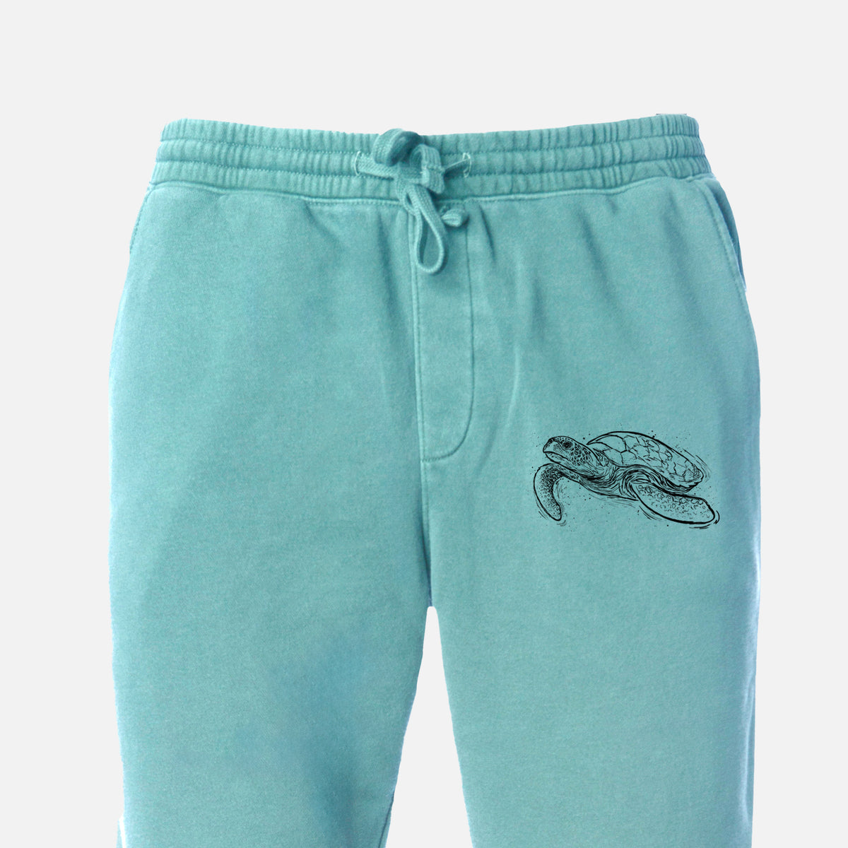 Hawksbill Sea Turtle - Eretmochelys imbricata - Unisex Pigment Dyed Sweatpants