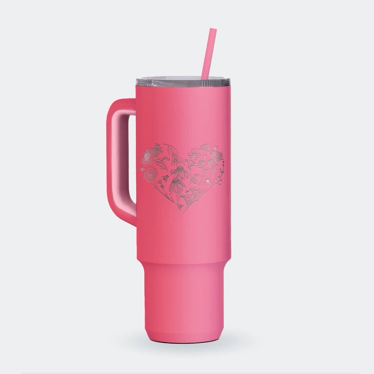 Heart Full of Blooms and Bees - 40oz Skinny Recharge Tumbler