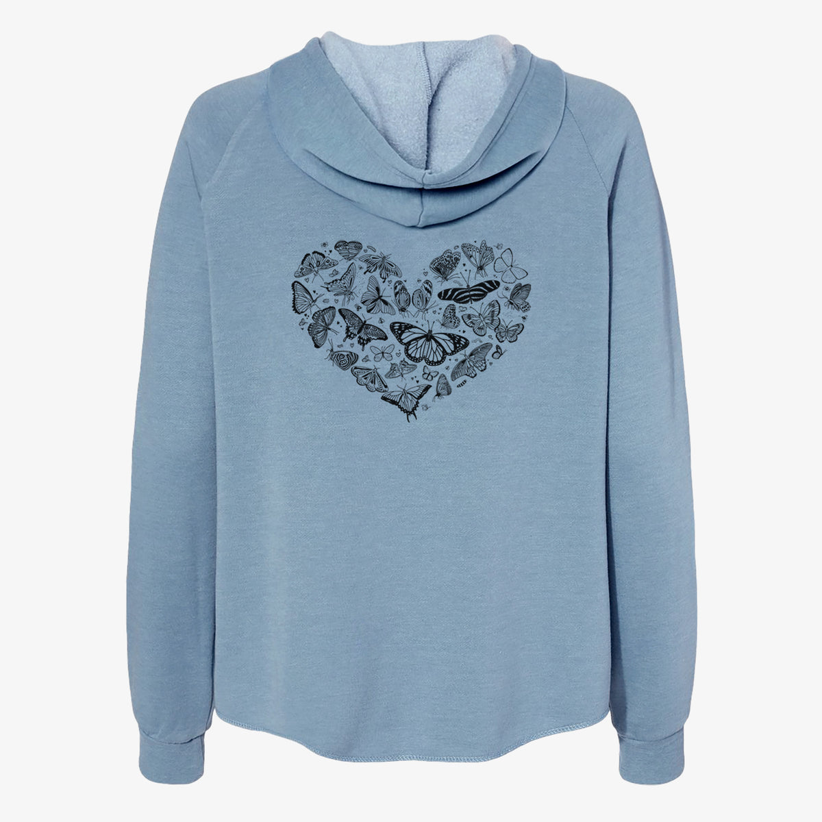 Heart Full of Butterflies - Women's Cali Wave Zip-Up Sweatshirt