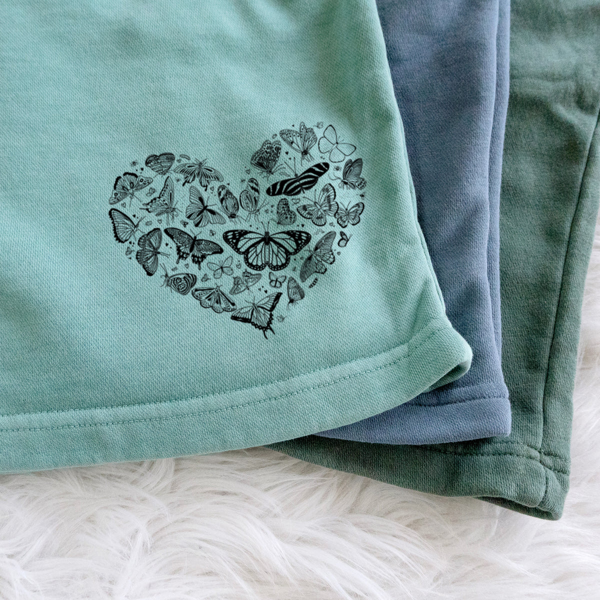 Heart Full of Butterflies - Unisex Pigment Dyed Shorts