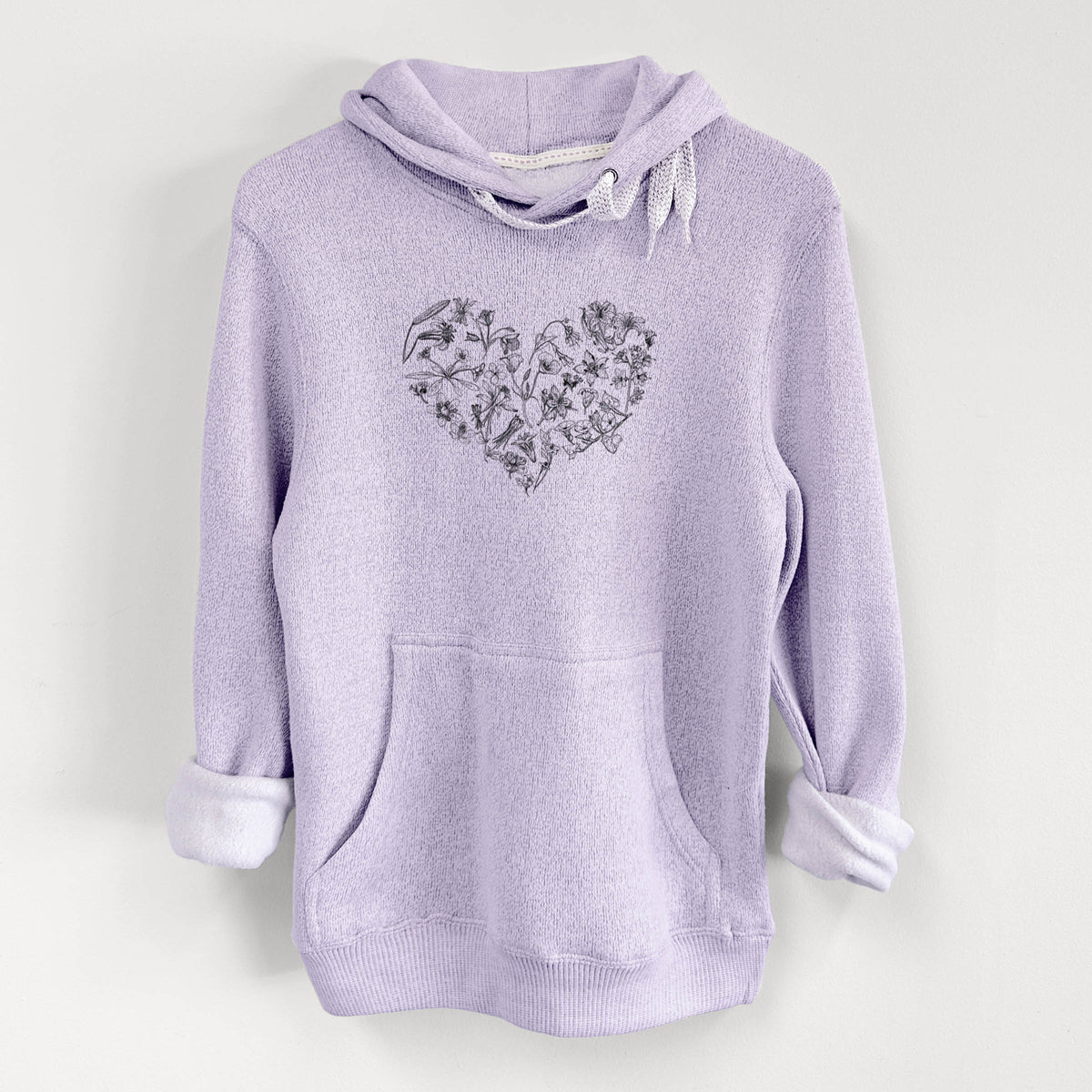 Heart Full of California Mountain Wildflowers - Knit Hoodie