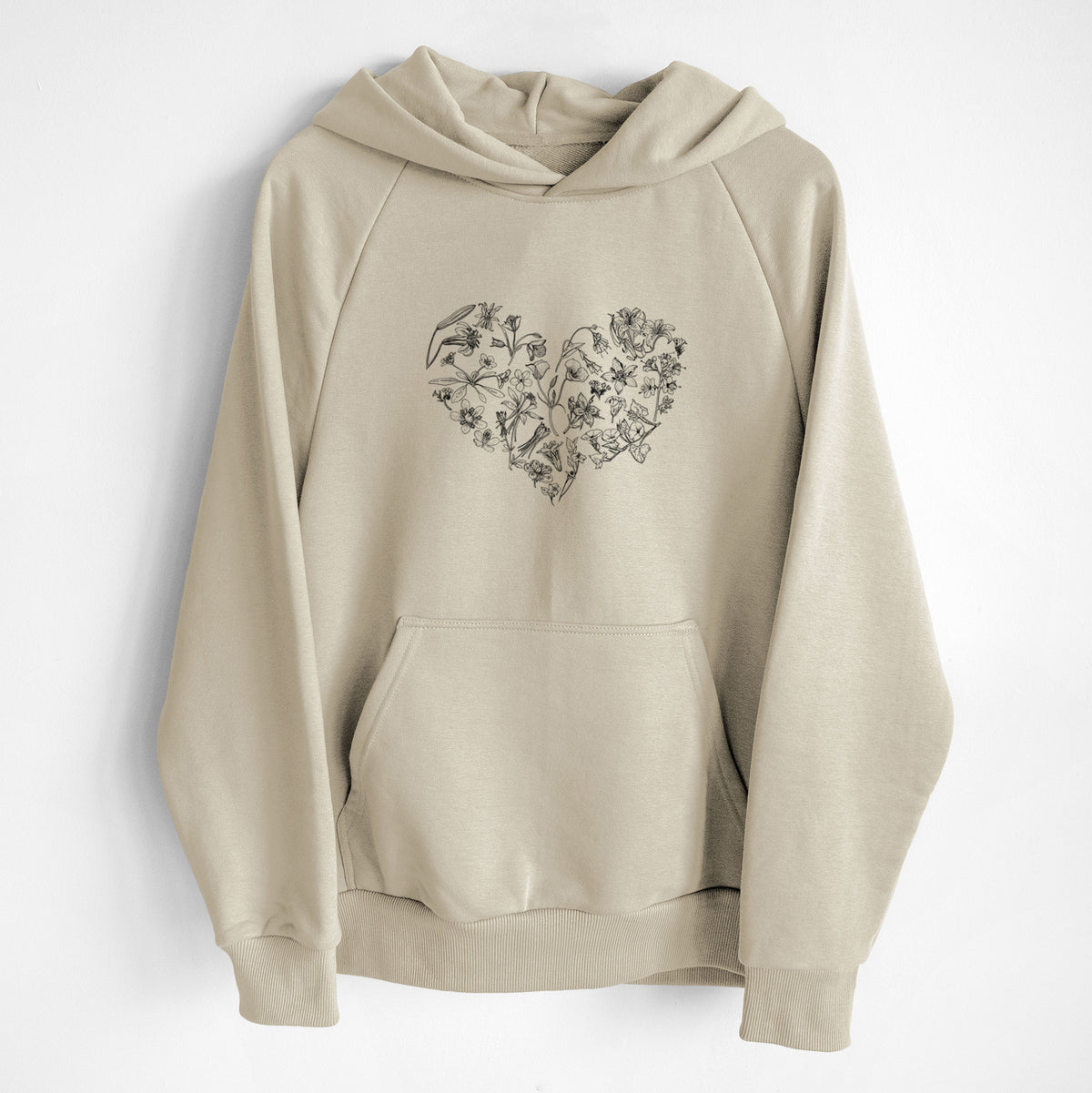 Heart Full of California Mountain Wildflowers - UltraLuxe Heavyweight French Terry Hoodie
