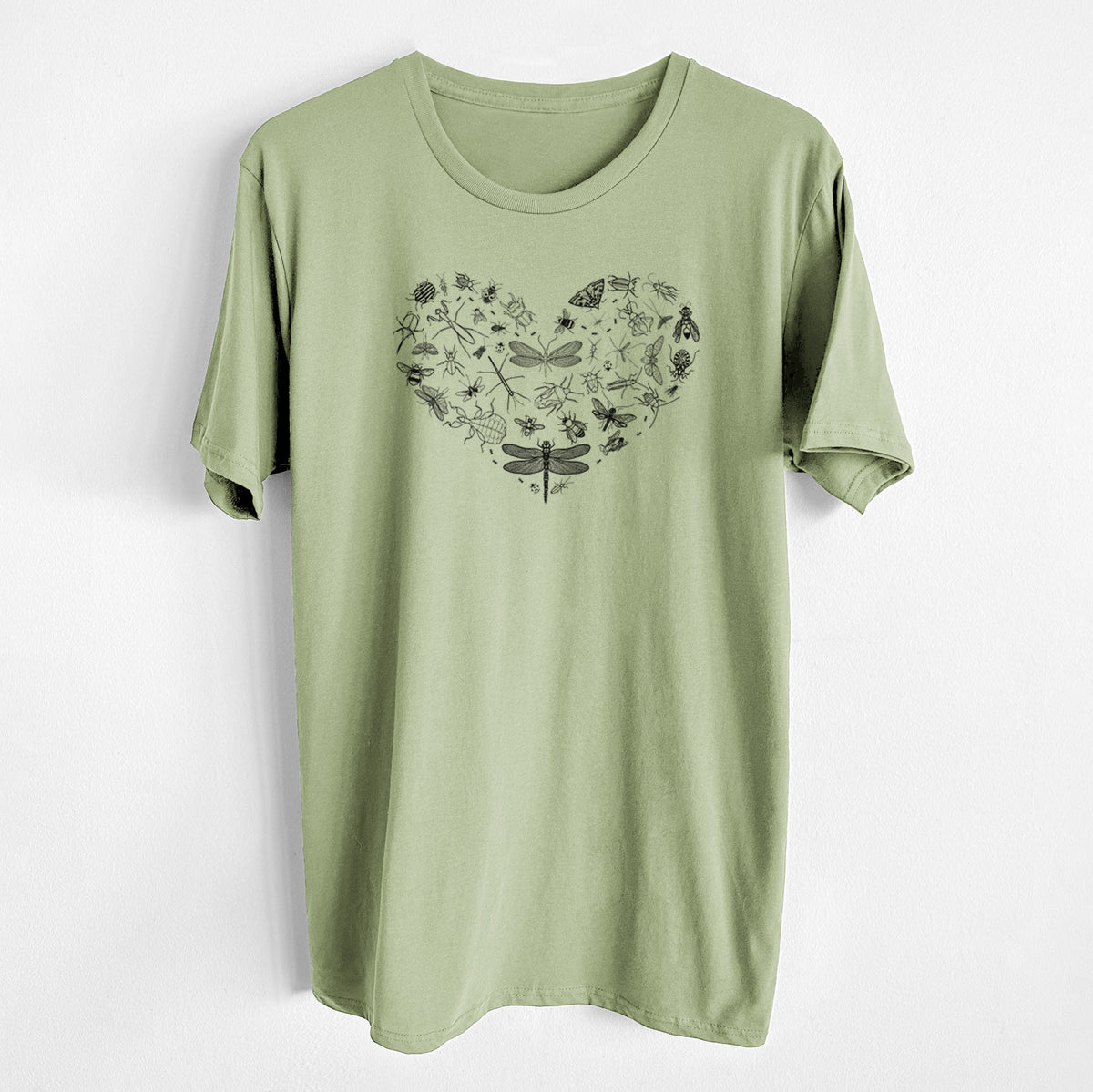 CLOSEOUT - Heart Full of Insects - Unisex Crewneck - Made in USA - 100% Organic Cotton