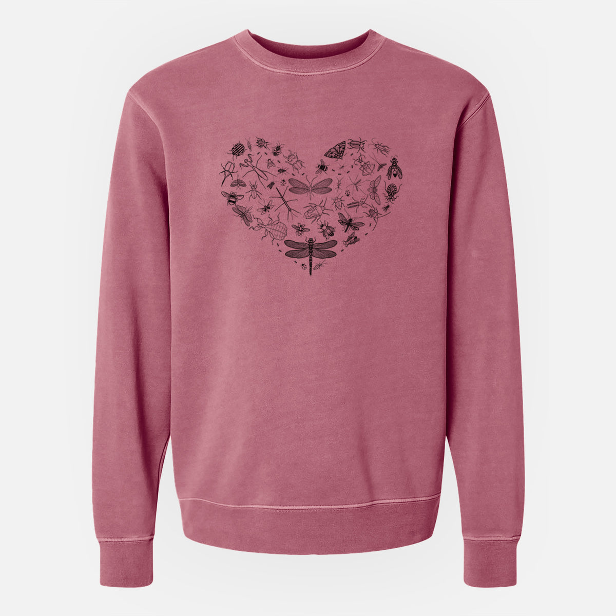 Heart Full of Insects - Unisex Pigment Dyed Crew Sweatshirt