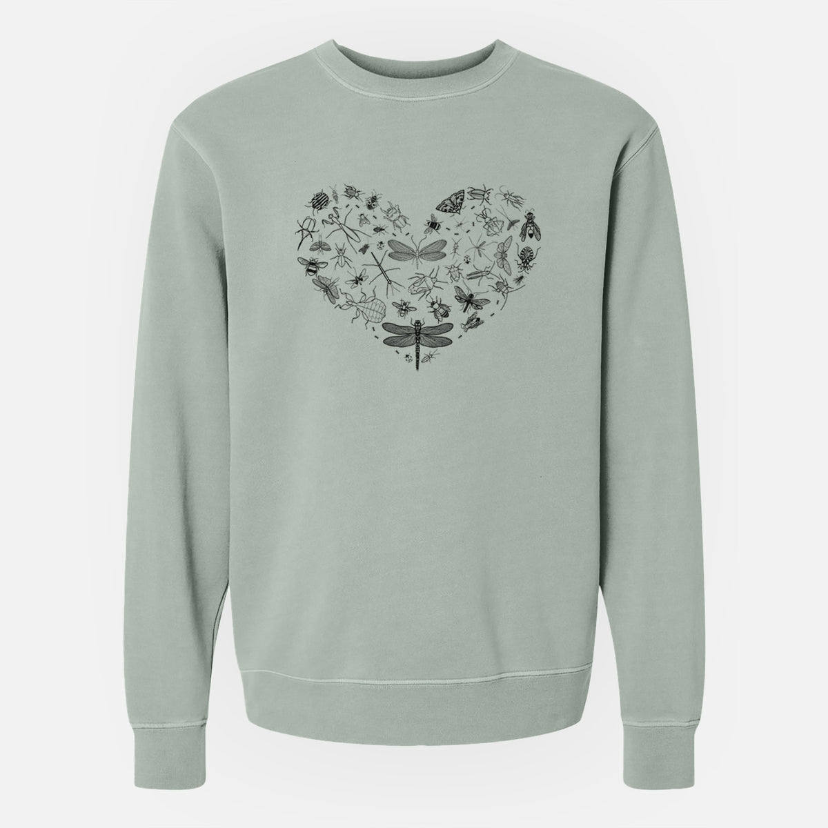 Heart Full of Insects - Unisex Pigment Dyed Crew Sweatshirt