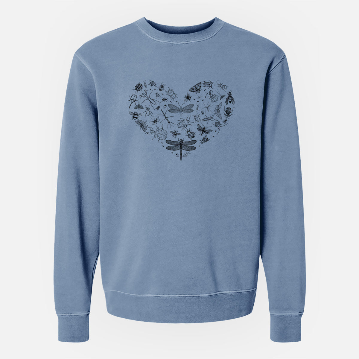 Heart Full of Insects - Unisex Pigment Dyed Crew Sweatshirt