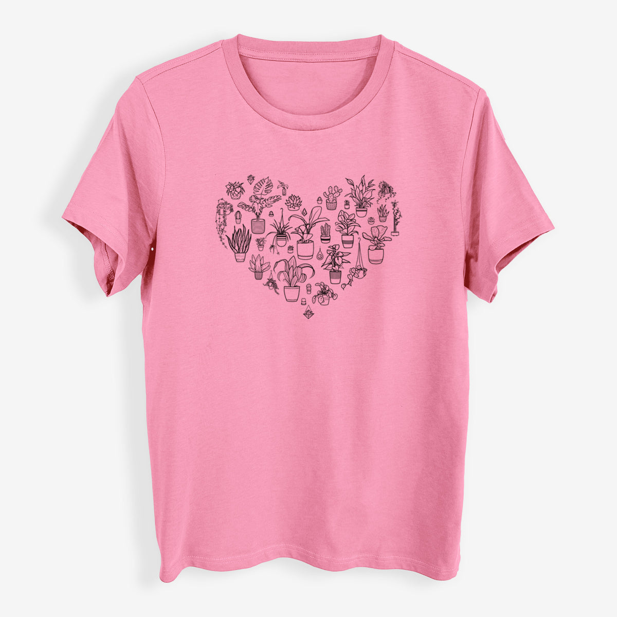 Heart Full of House Plants - Womens Everyday Maple Tee
