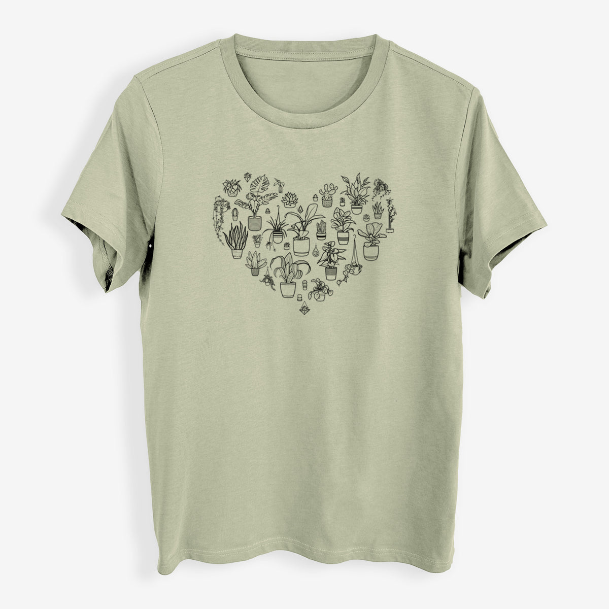 Heart Full of House Plants - Womens Everyday Maple Tee